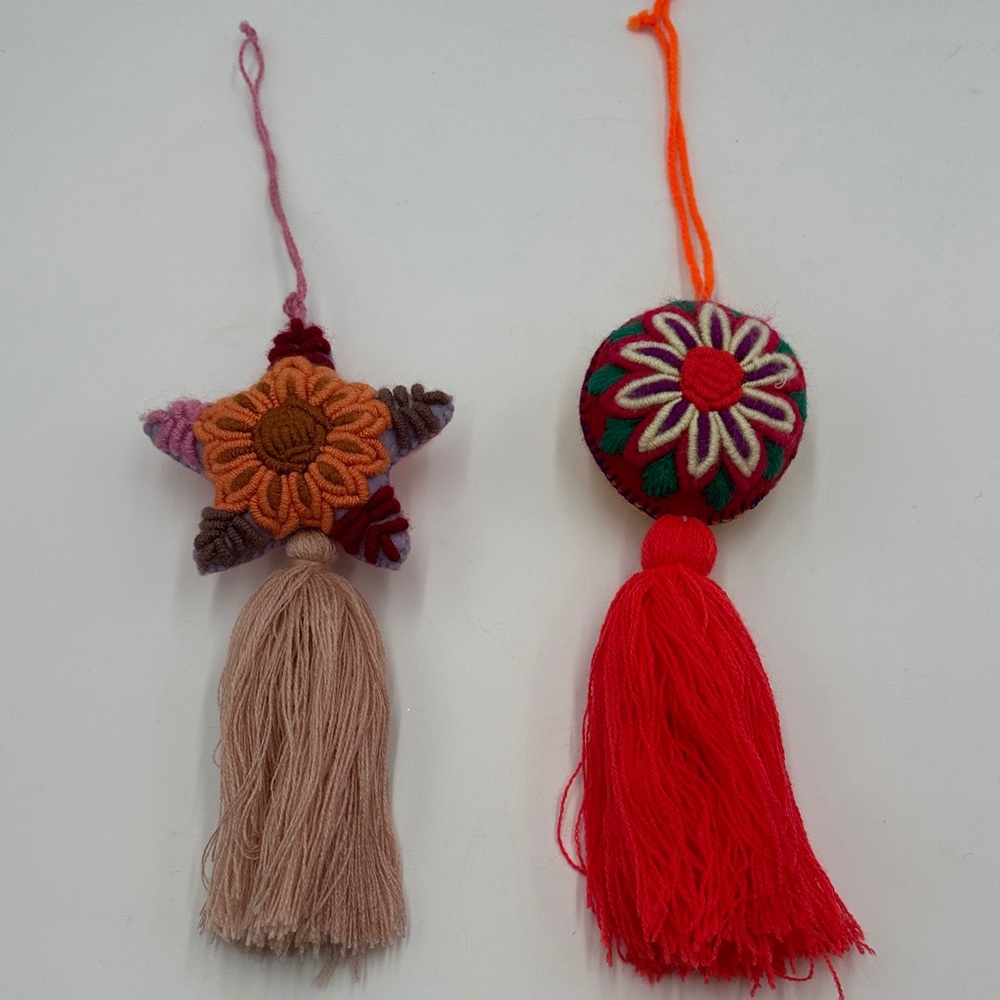 Handmade Embroidered Mexican Tassels